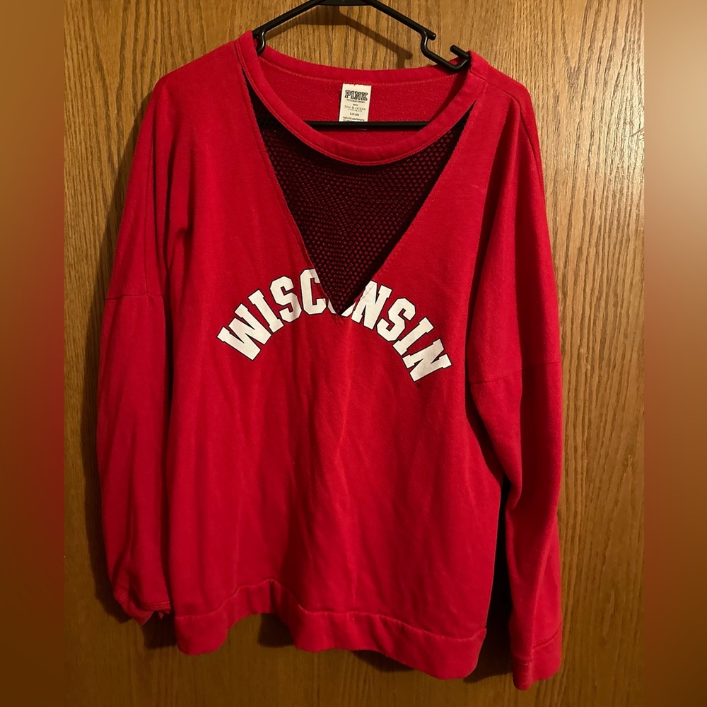 Victoria’s Secret Pink WI Badgers crew neck sweatshirt